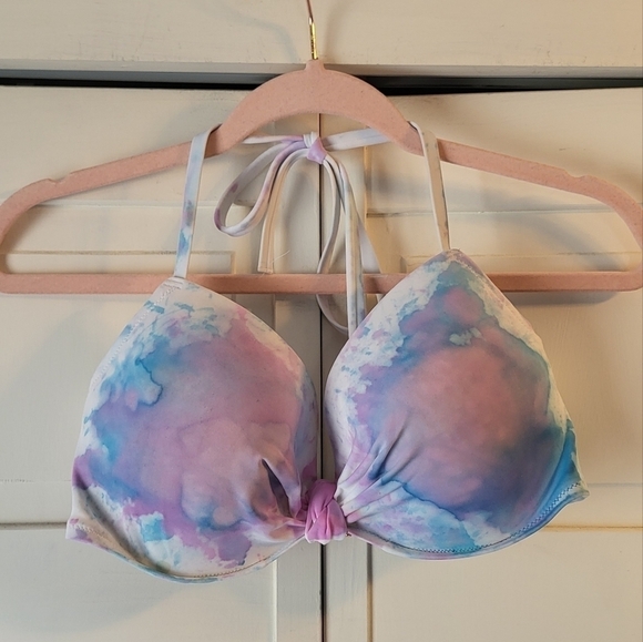 Sun & Shade Tie Dye Push Up Swim Bikini Top Size 34DD - Picture 3 of 8